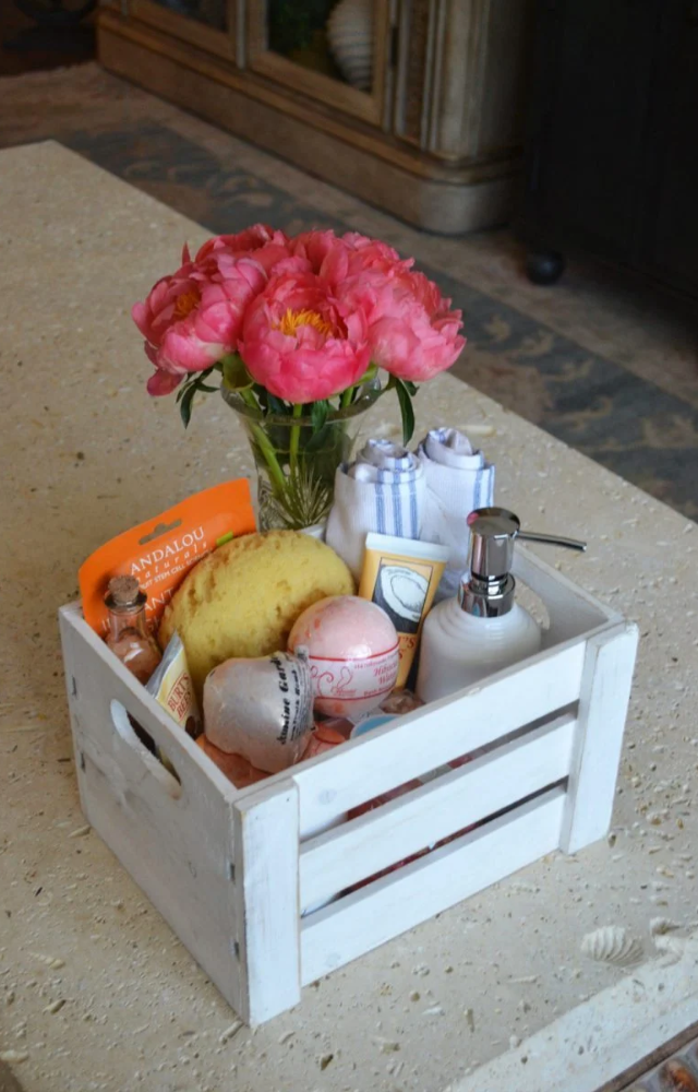 Pamper your mom with a homemade spa kit using bath salts, essential oils, and face masks for a relaxing treat.