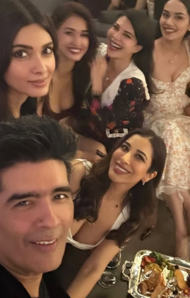 Manish Malhotra hosted a glamorous house party, uniting Bollywood’s brightest stars.