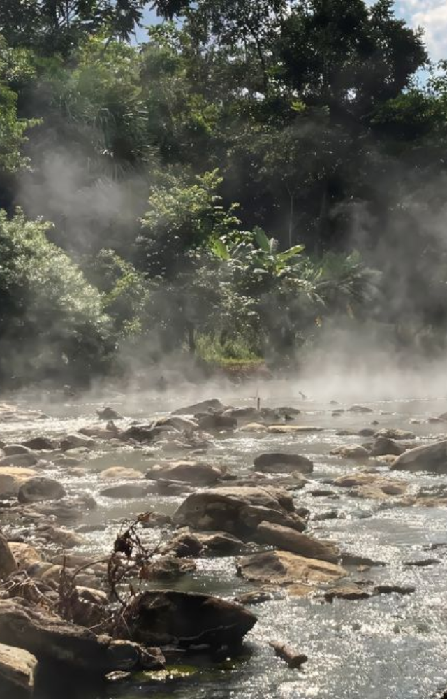 A river in Peru with water temperatures so high it boils, yet no clear explanation of how this happens.