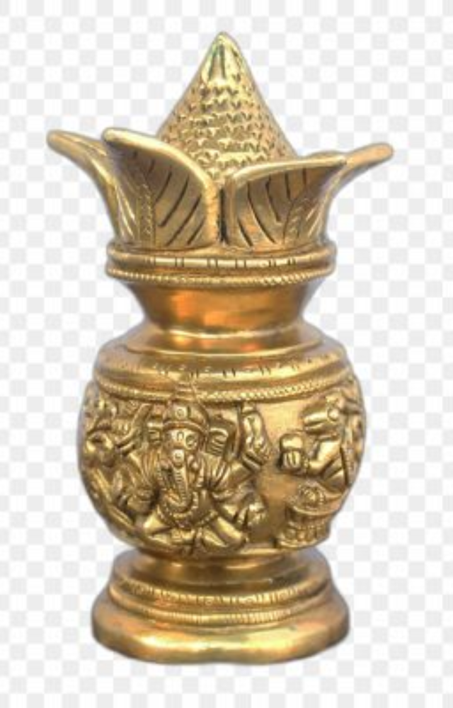 A symbol of prosperity, the Kalash is an essential item for worshipping Goddess Shailaputri on Day 1 of Navratri.