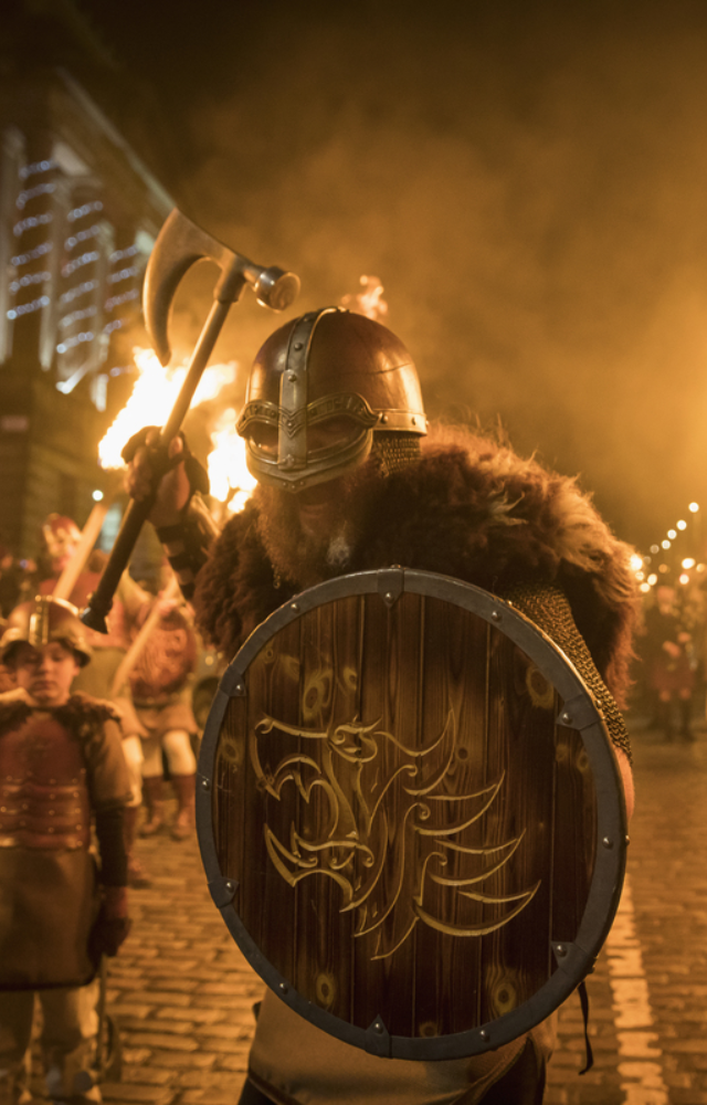 Celebrate Hogmanay with fire festivals, first-footing traditions, and hearty Scottish feasts.