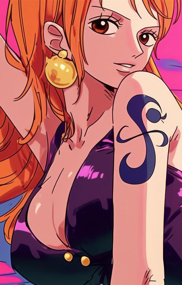 While never confirmed romantic, Nami deeply trusts and respects Luffy. Fans often ship them thanks to their close bond.
