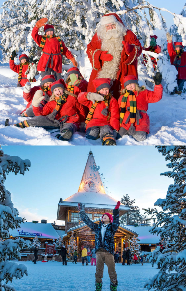Visit Santa Claus’ hometown in Lapland, where you can enjoy snow activities, reindeer rides, and Christmas cheer.
