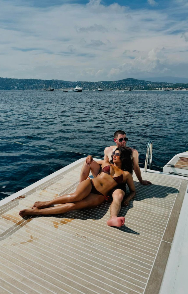 Priyanka Chopra shared a heartwarming moment with Nick Jonas and their daughter on a yacht. A perfect family day captured beautifully on Instagram.
