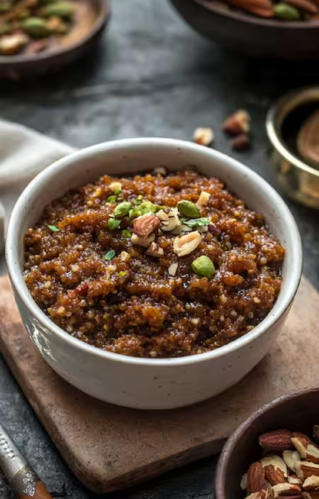 Packed with the goodness of ragi, this halwa is both wholesome and flavorful. A healthy twist to a classic dessert!