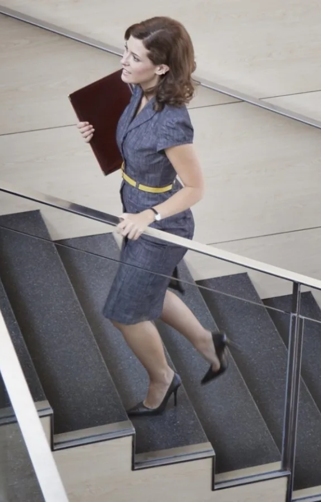 Skip the elevator—those extra steps add up fast and boost heart health.