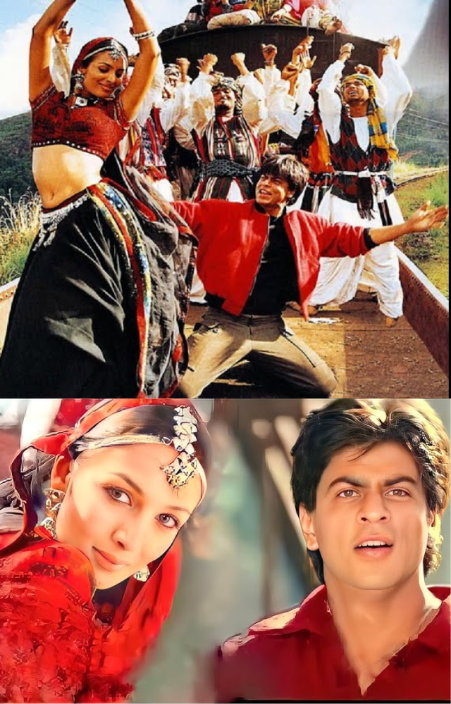Set atop a moving train, this high-energy song from Dil Se became a cultural phenomenon with Khan’s magnetic presence.