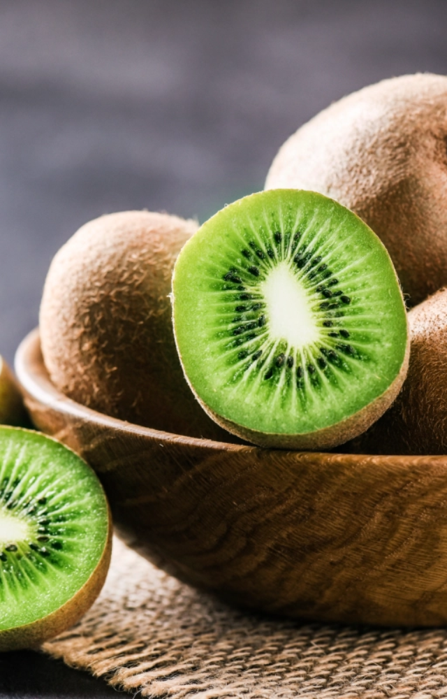 Packed with antioxidants and serotonin, eating a kiwi before bed may improve both sleep quality and duration.