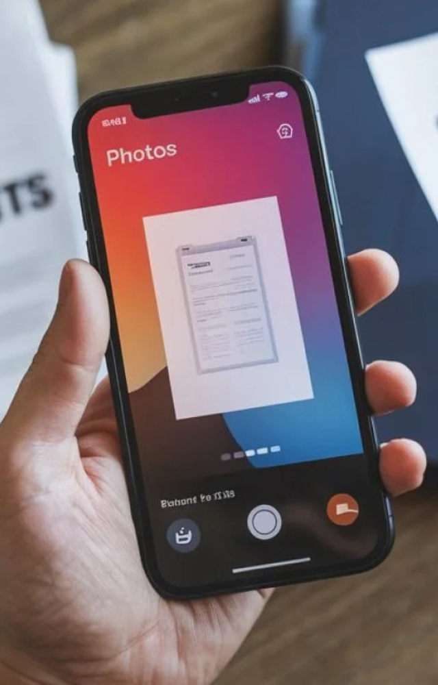 Use your camera or apps like Adobe Scan to instantly turn documents into high-quality PDFs.