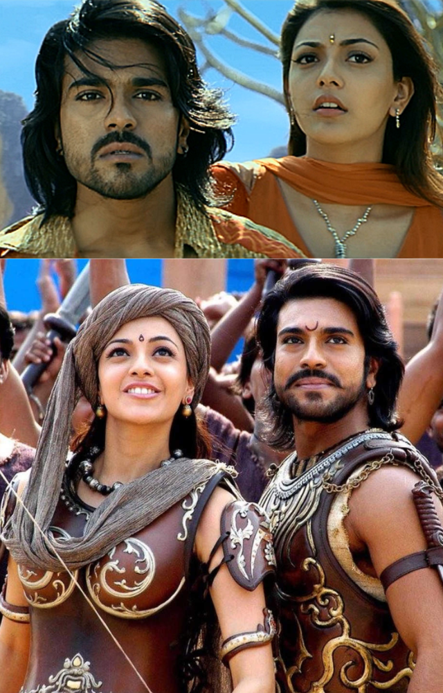 A landmark film featuring time travel and romance, showcasing Rajamouli’s signature storytelling style.