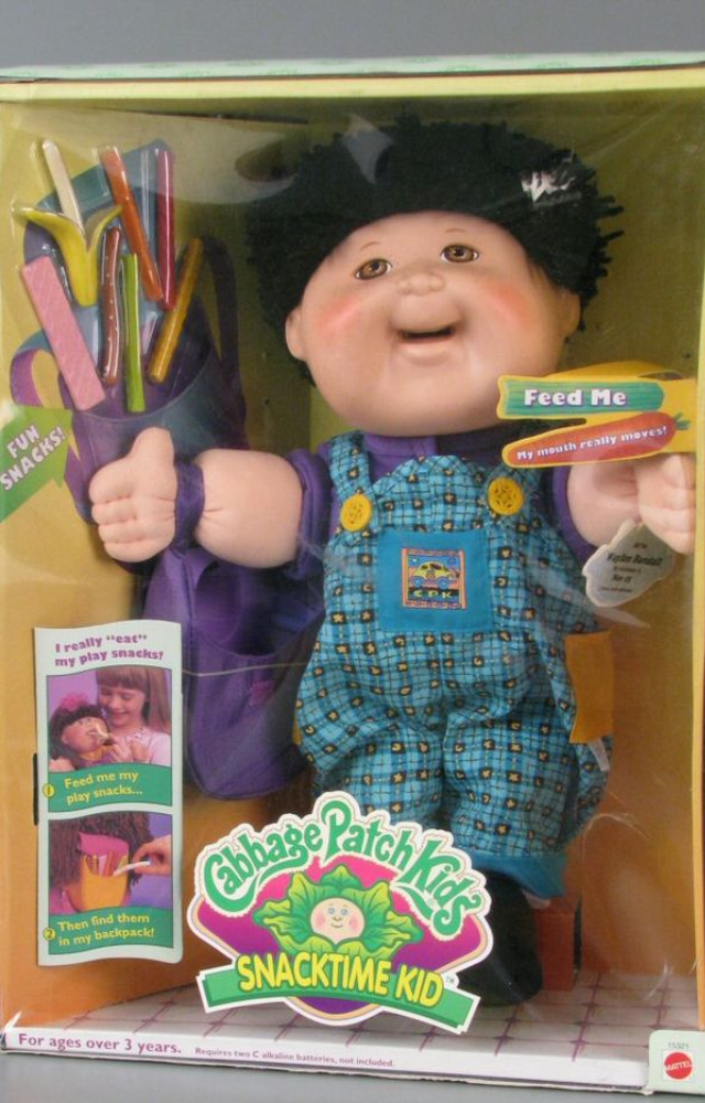 This doll 'ate' plastic snacks—but sometimes caught children’s fingers and hair in its mechanism.
