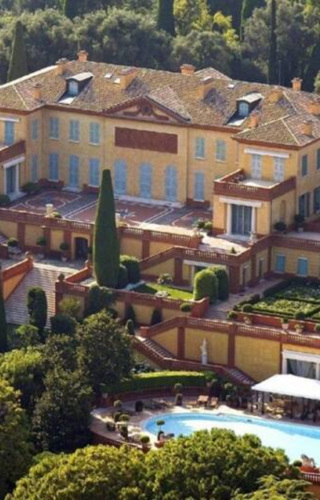 A stunning French Riviera estate with breathtaking views and a rich history of wealth.