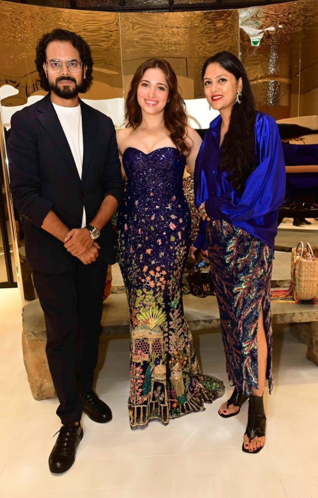 Tamannaah looked ethereal in a Divya Mishra creation, blending contemporary fashion with timeless elegance.
