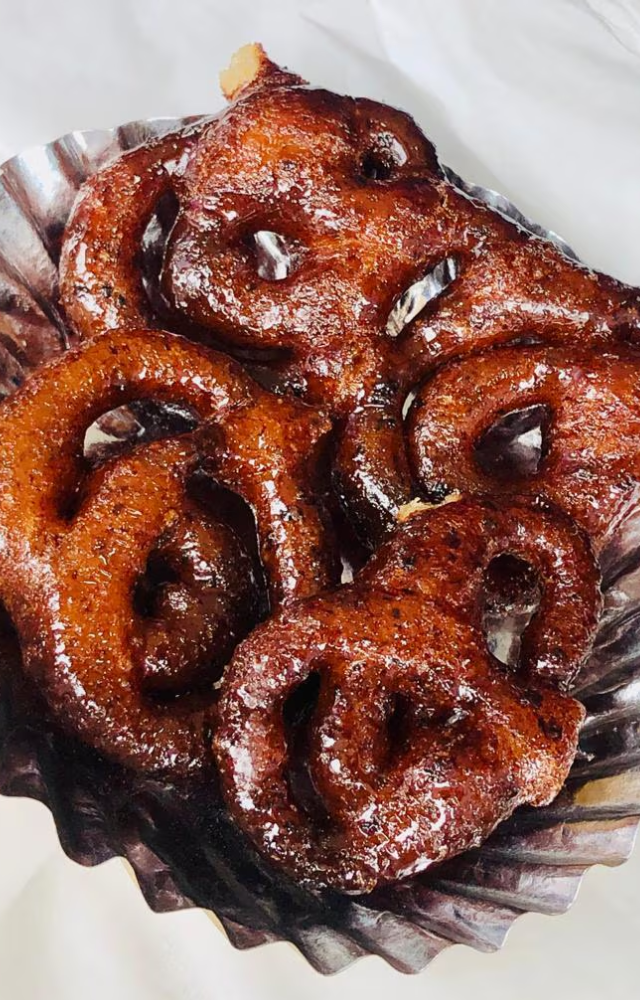 A richer, creamier version of jalebi, Burhanpur’s Mawa Jalebi is a crispy and syrupy delight.