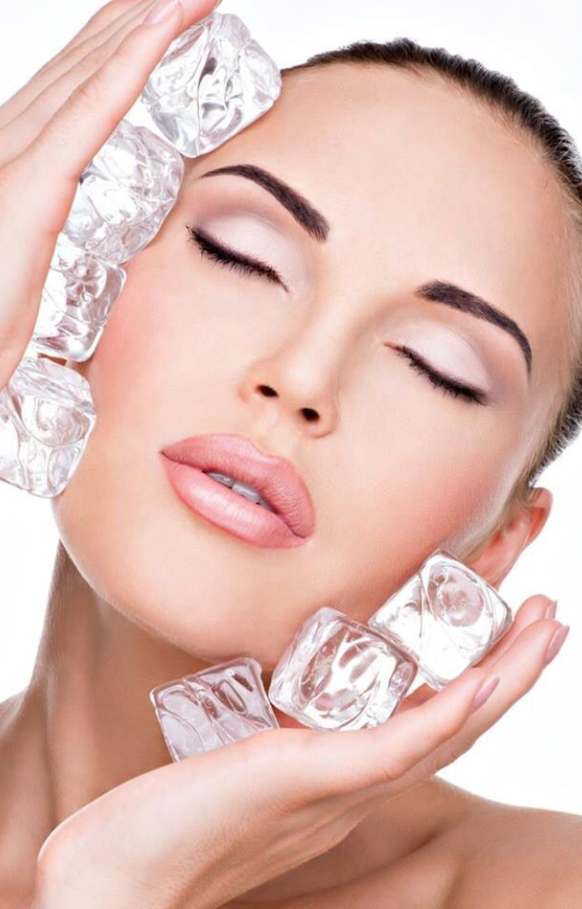 This cold shock tightens pores, reduces puffiness, and gives your skin an instant glow before applying makeup.

