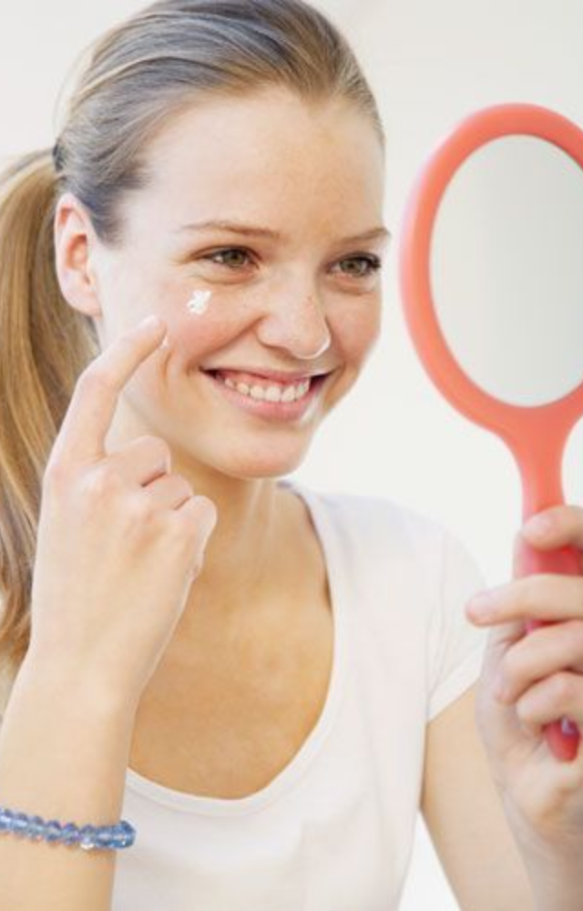 Dab a tiny bit of non-gel toothpaste on acne overnight—it helps dry out the zit quickly.
