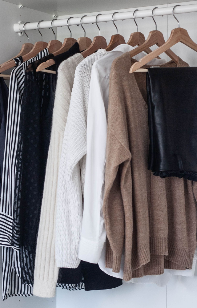 Use padded or wooden hangers to maintain shape and avoid stretching.