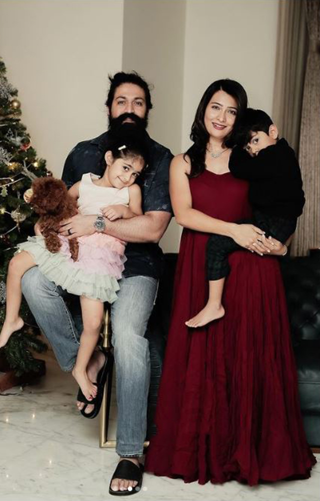 Kannada star Yash celebrating new year and extending his wishes to fans with  a bunch of pictures of his family moments