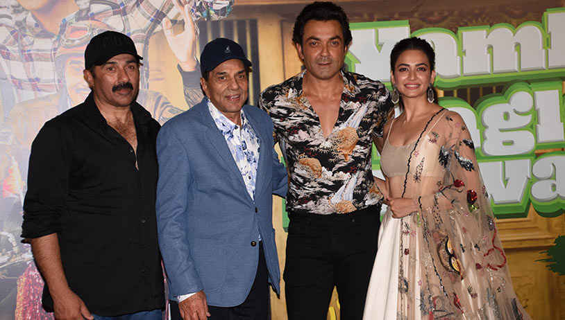Dharmendra, Sunny, Bobby snapped at Yamla Pagla Deewana Phir Se Trailer Launch